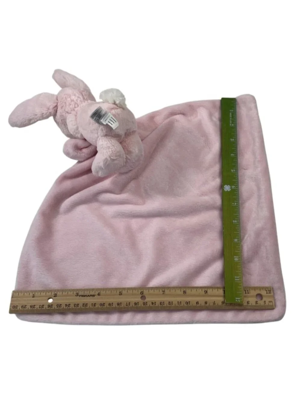 Jellycat Bashful Pink Bunny Rabbit Lovey Security Blanket Soft Plush Baby Toy